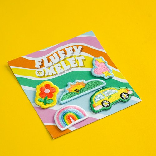 Fluffy Omelet FLUFFY OMELET MINI PATCH SET - ROAD TRIP