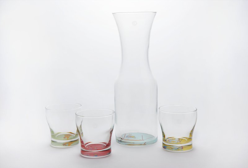 Cup bottom amusement park water cup series - Cups - Glass Transparent