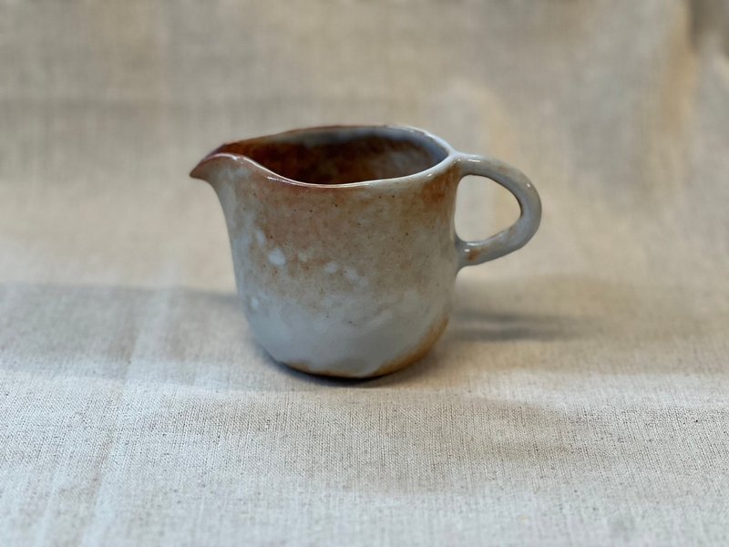 手捏志野茶海 - 茶壺/茶杯/茶具 - 陶 橘色