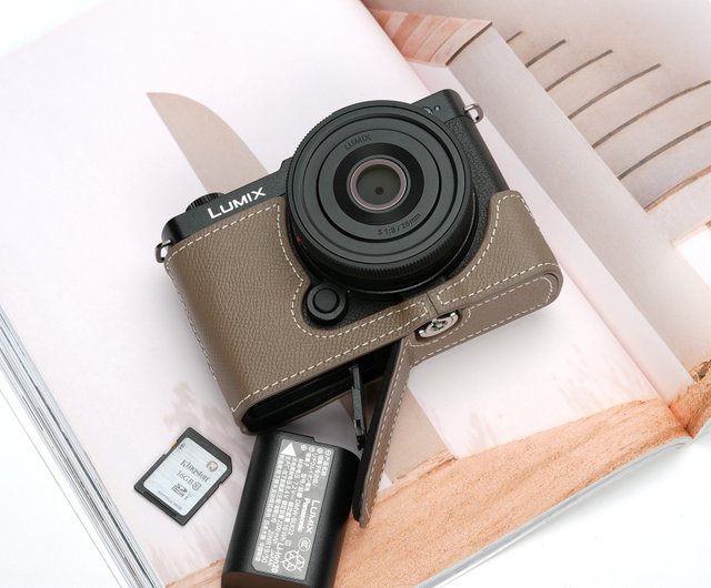 Panasonic LUMIX S9用 ハンドグリップ付きレザーカメラケース