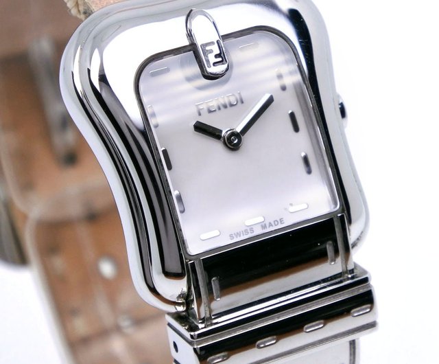 【不動】腕時計　FENDI 3800L 楽天市場】フェンディ 3800L ベルトモチーフ 腕時計 ステンレス