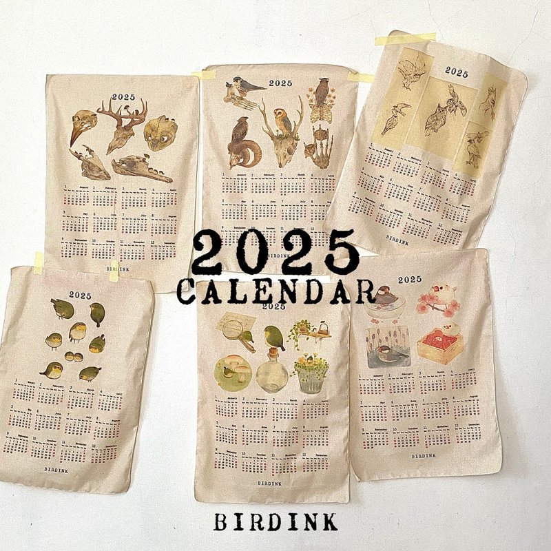 8 types of 2025 calendar hanging cloths - Posters - Cotton & Hemp 