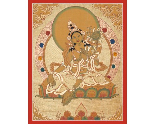 Boudha Stupa Thanka Centre 古董綠度母唐卡 - 啟蒙的象徵
