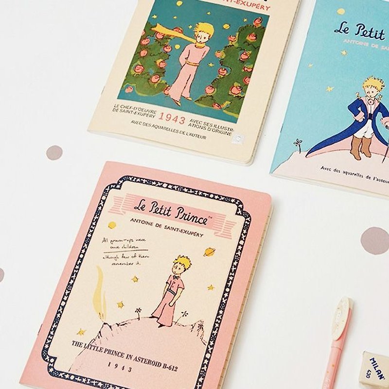 7321 Little Prince Striped Notebook L-B612 Planet, 7321-87332 - Notebooks & Journals - Paper Pink