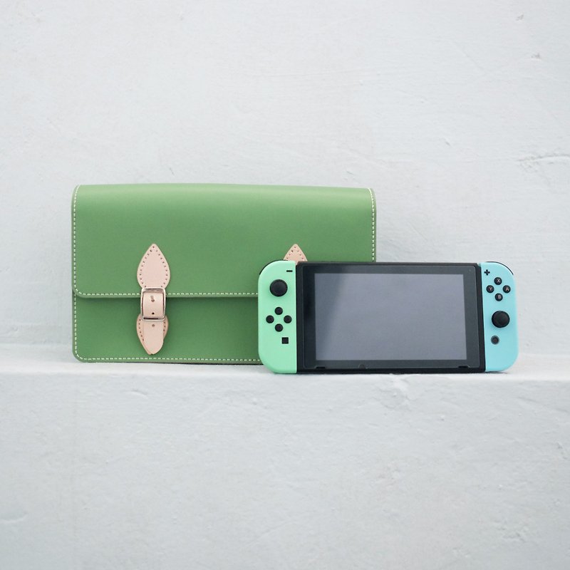 Nintendo Switch 手袋 | 手縫皮革完成品 | 動森配色 | BSP 157 - 皮革 - 真皮 紅色