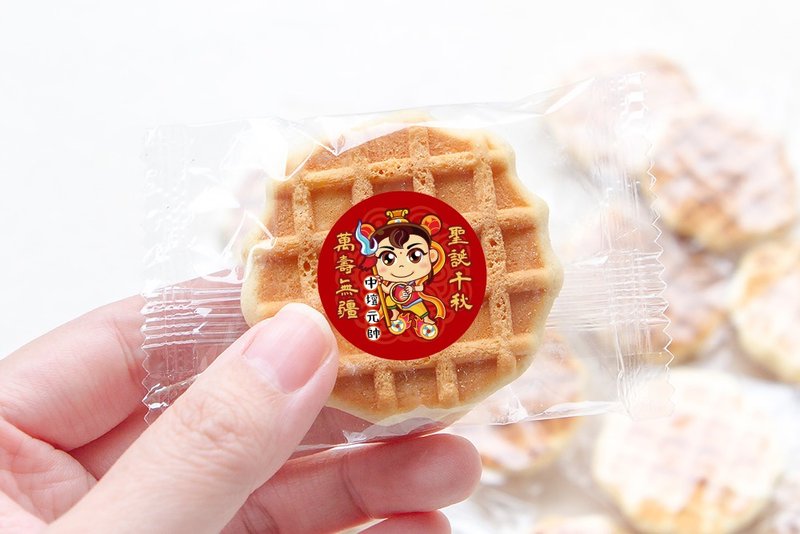 Q版神明祝壽 手燒煎餅 媽祖 土地公 三太子 拜拜餅乾 聖誕點心 - 燕麥/麥片/穀物 - 新鮮食材 多色