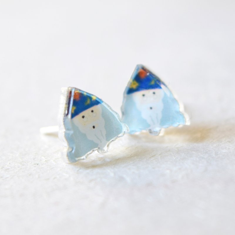 Magicain Studs - Wizard Earrings - Little Earrings - Cute Earrings - ต่างหู - อะคริลิค หลากหลายสี
