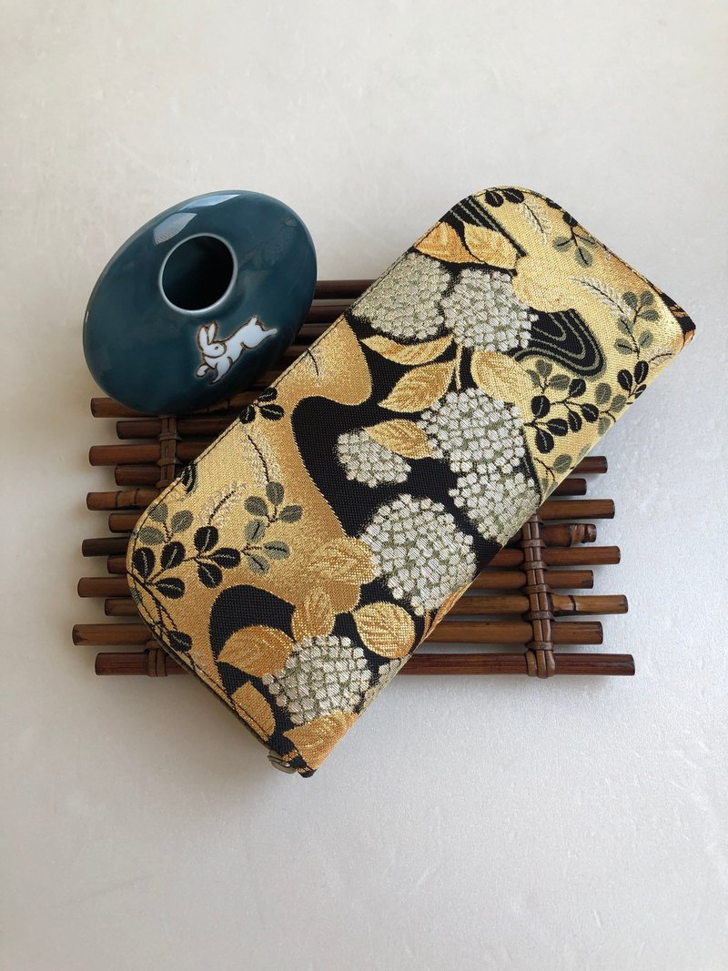 Jingxi Zhen Jinyi Brocade [Liu Shui Ziyang in full bloom] - long wallet/wallet/coin purse - Wallets - Silk Gold