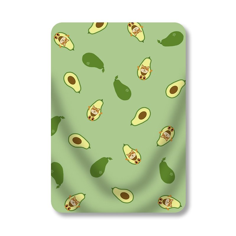 Shiba Inu Avocado Blanket Pet Blanket Blanket - ผ้าห่ม - วัสดุอื่นๆ สีเขียว