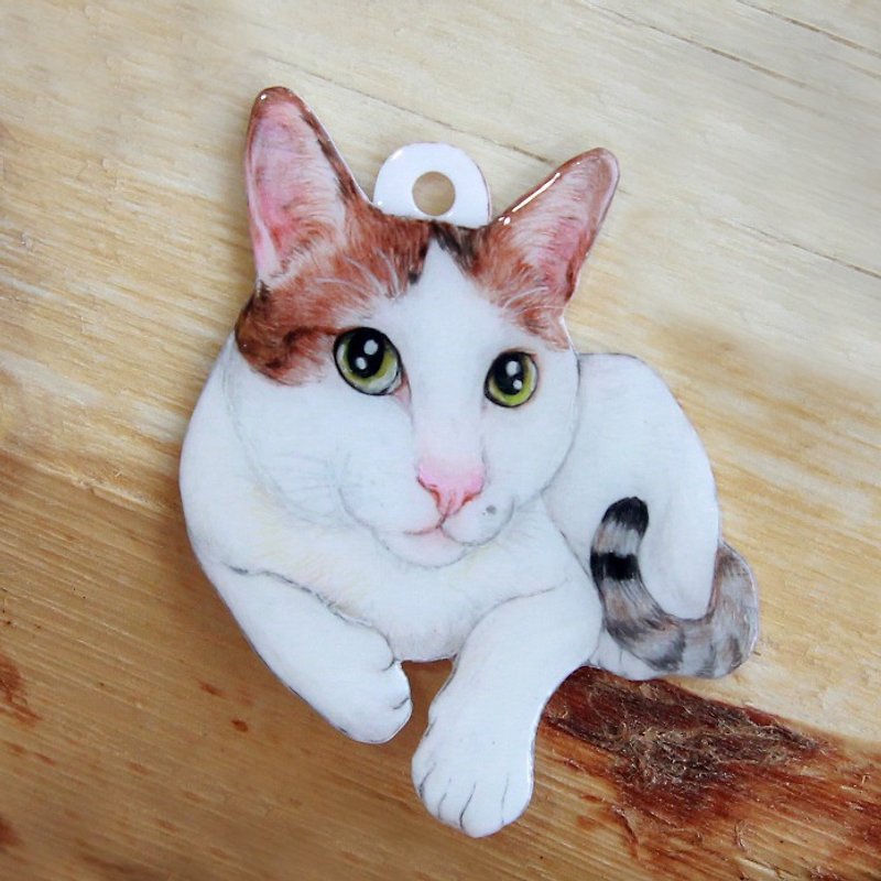 Customized hand-painted pet-full body pendant - Other - Plastic 