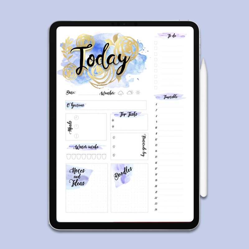 Blue To Do List | To Do List Printable | Planner | Printable Planner - Digital Planner & Materials - Other Materials Blue