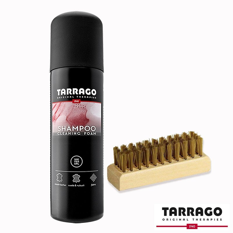 西班牙塔洛革TARRAGO 萬用泡沫清潔慕斯200ml 附清潔刷 皮革清潔 - 鞋墊/周邊 - 其他材質 