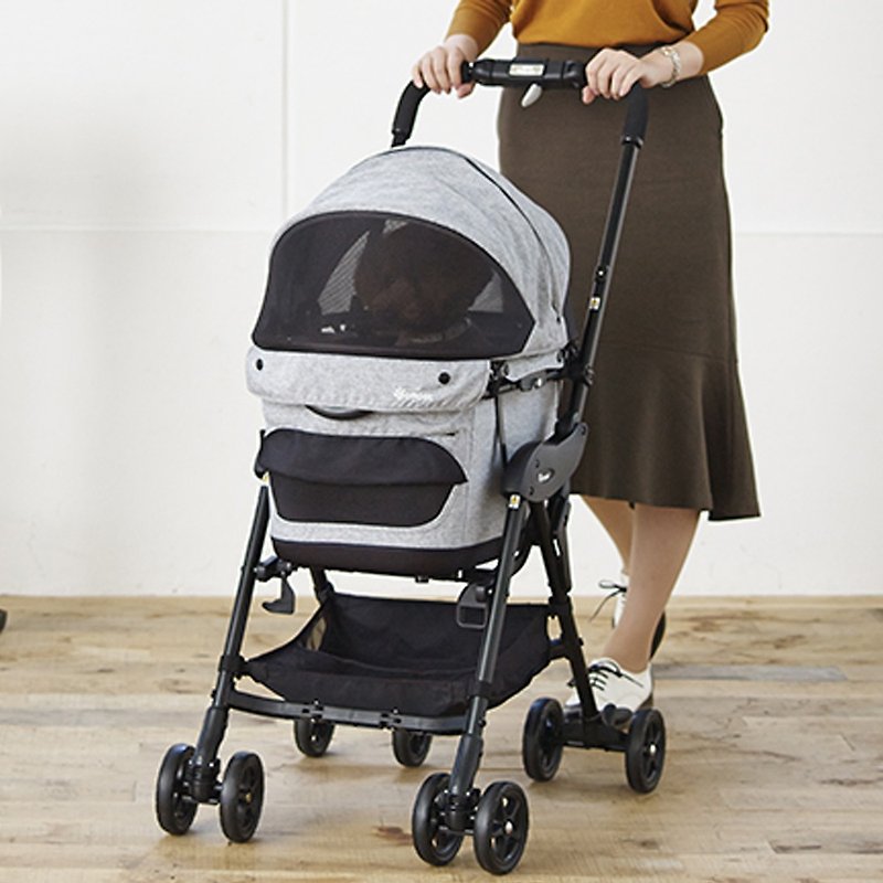 【Compet】milimili EG detachable pet stroller | navy blue, light gray - Pet Carriers - Other Materials 