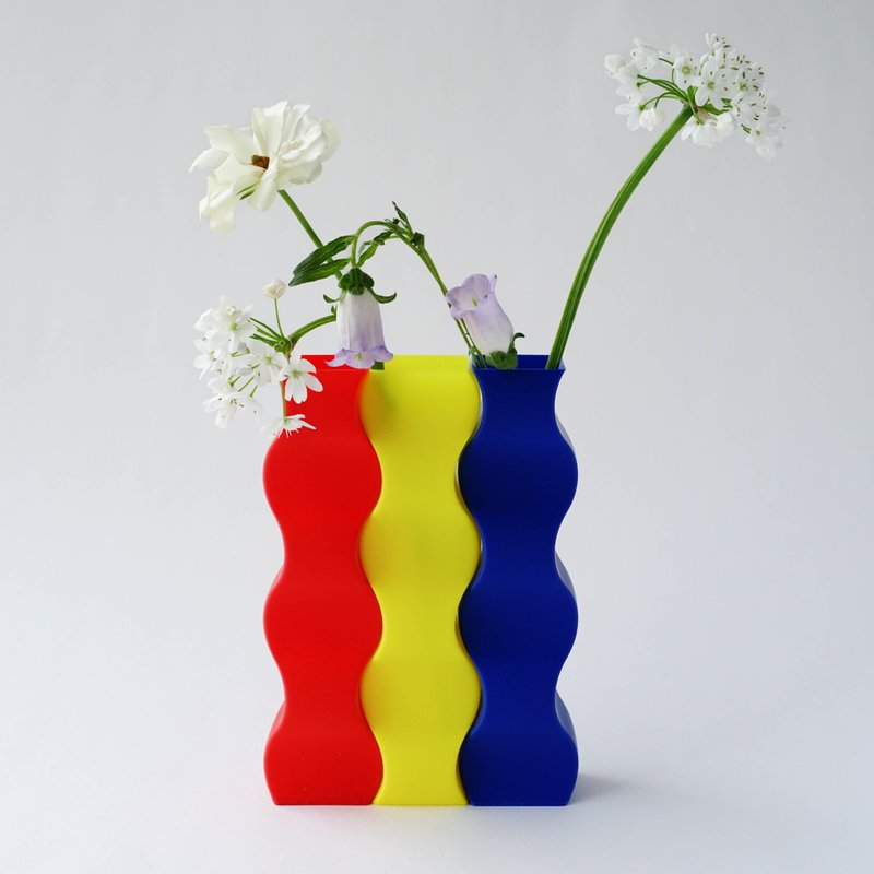 Wow, the three-color splicing wave vase is the savior of home appearance - เซรามิก - วัสดุอื่นๆ 