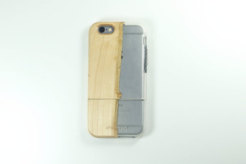 「LIGHT」Nympheartケース（iPhone用のみ6,6s！）。 - スマホケース - 木製 透明
