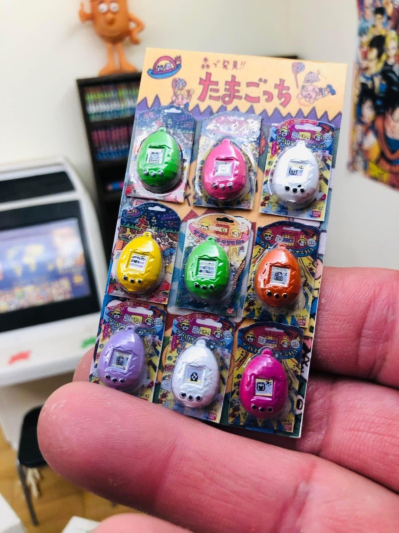 微縮 袖珍 迷你 柑仔店 古早味玩具 (電子雞) 場景 1/12 - 公仔/玩偶 - 塑膠 多色