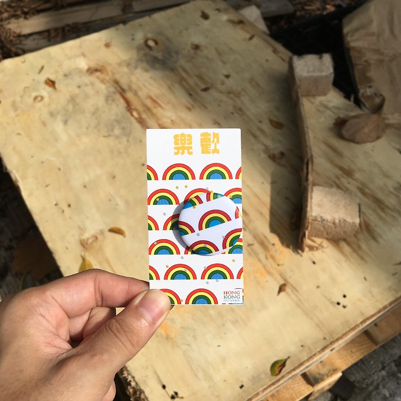 Badge | Merry Rainbow - เข็มกลัด/พิน - โลหะ หลากหลายสี