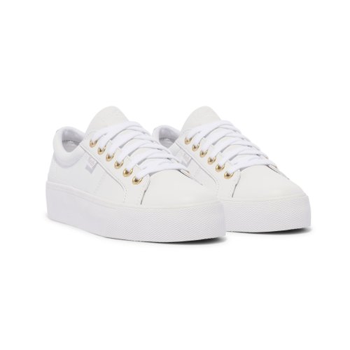 Keds KEDS JUMP KICK 運動風皮革休閒厚底小白鞋9243W123677