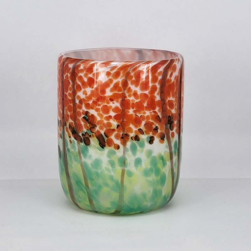 Flamingo Cup Handmade Glass Purely Hand Blown - Cups - Glass Multicolor