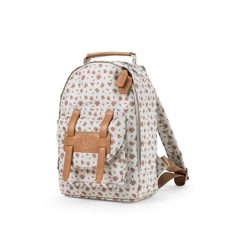 Elodie BackPack MINI Autumn Rose - กระเป๋าเป้สะพายหลัง - วัสดุอื่นๆ ขาว