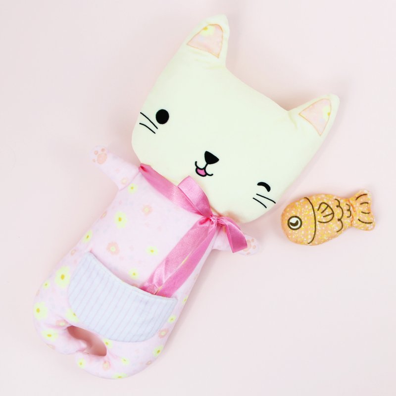 【Anemone Cat Baby Doll】Original Printing & Pattern - อื่นๆ - วัสดุอื่นๆ สึชมพู