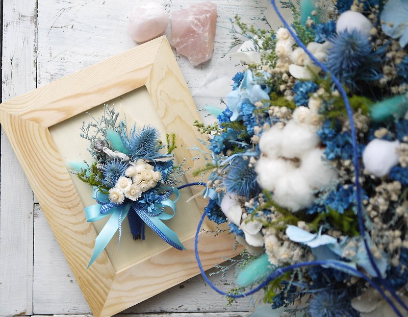 Corsage works. Weddings. Banquets. Dry flowers. No withered flowers. Sola flowers. The first choice for accessories. - Dried Flowers & Bouquets - Plants & Flowers Blue