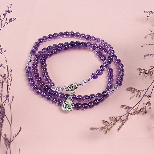 iSTONE石頭記 品牌經典|108顆平安珠手鍊|紫水晶