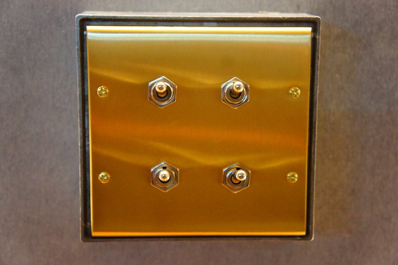 Edison-industry industrial retro Bronze wind LOFT Bronze switch quarto - โคมไฟ - โลหะ สีกากี