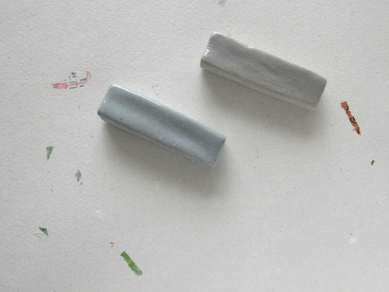 石下 / 陶瓷 灰藍色 (2入) 筷架  chopstick holder - 餐桌布/桌巾/餐墊 - 瓷 藍色