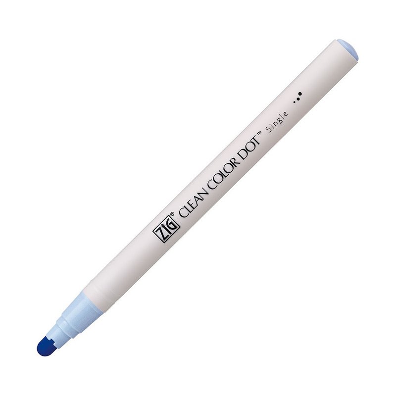 【Kuretake】ZIG Clean Color Dot Single Head Dot Pen Pink Blue - อุปกรณ์เขียนอื่นๆ - วัสดุอื่นๆ สีน้ำเงิน