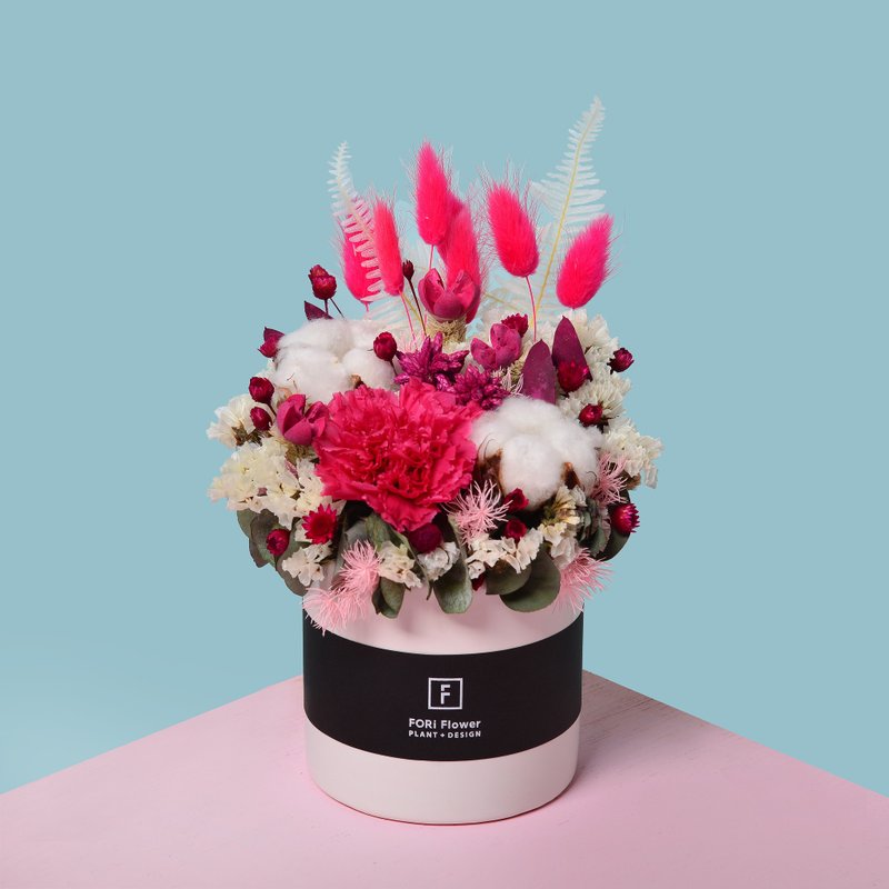 母親節 / FORi Flower花裡/ SWEET CAKE / 乾燥花永生花 - 擺飾/家飾品 - 植物．花 粉紅色
