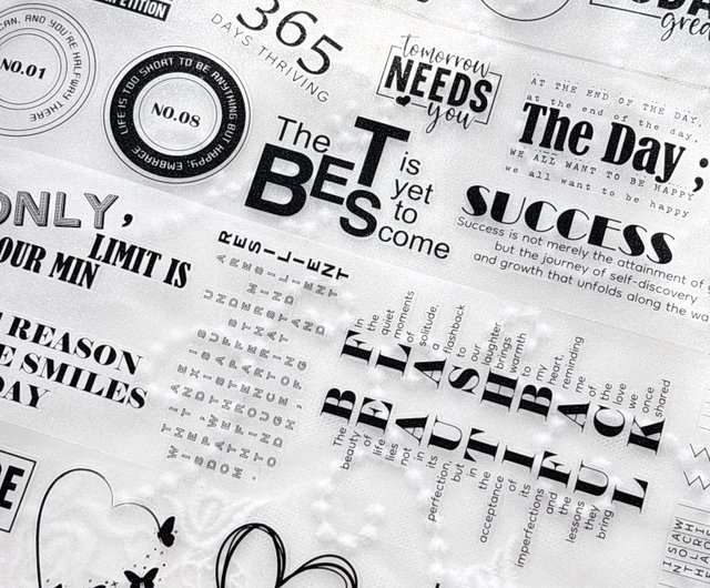 Lettering Luxe PET Tape - Shop ggaggong Washi Tape - Pinkoi