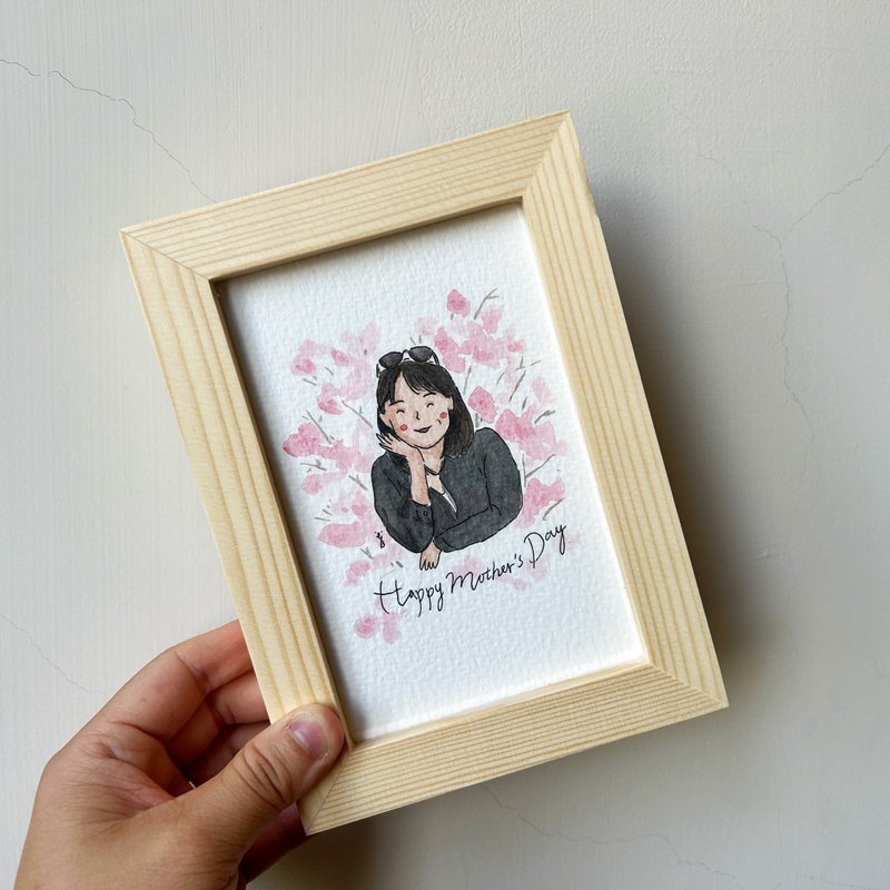 簡單水彩似顏繪 / 1人 / 客製人像畫 - 似顏繪/客製畫 - 紙 多色