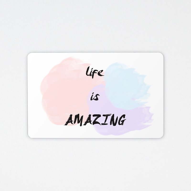 life is amazing Fabulous life | Chip Leisure Card - Other - Other Materials White