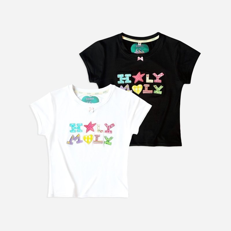 DADDY | Holy Moly Baby Tee - 女 T 恤 - 其他材質 