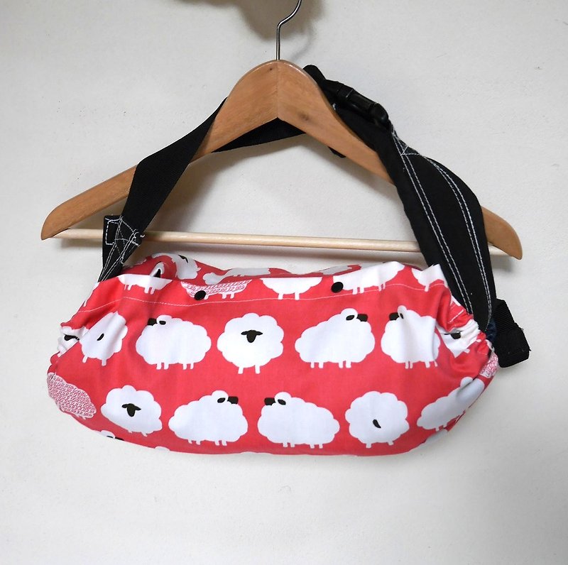 Baby carrier bag /  pink sheep - Other - Cotton & Hemp Pink