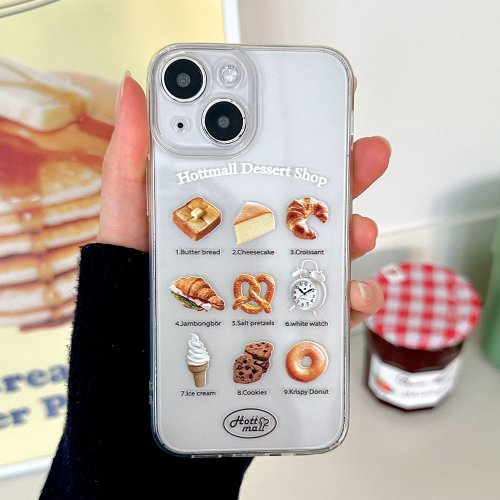hottmall iPhone Galaxy Dessert anti-drop and scratch-resistant for Transparent Phone Case