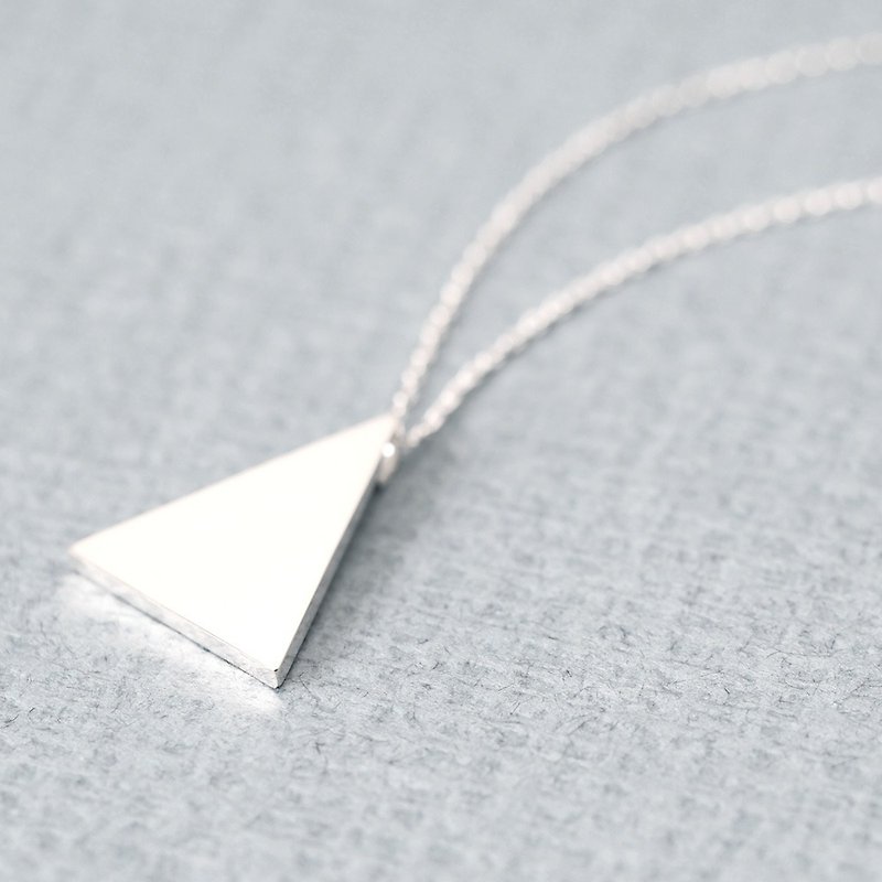 Big triangle triangle men's necklace Silver 925 - Necklaces - Other Metals Silver