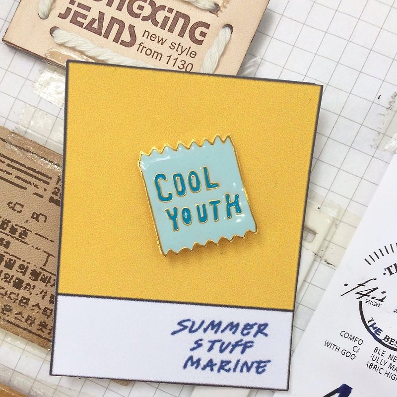 cool youth enamelpin - Brooches - Other Metals Multicolor