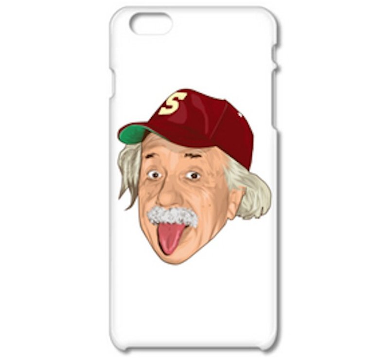 Albert Einstein Outdoor (iPhone6 ​​case) (iPhone5 Case) (iPhone7 case) - เคส/ซองมือถือ - พลาสติก ขาว