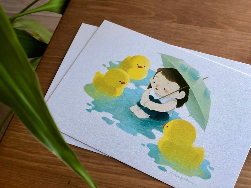 Yellow Duck / Postcard - การ์ด/โปสการ์ด - กระดาษ สีเหลือง