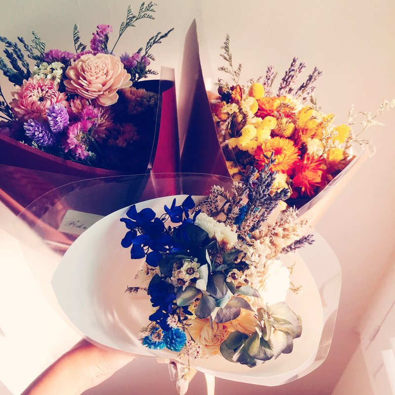 Pick A Flower 祝福花束 情人節花束 - 擺飾/家飾品 - 植物．花 藍色
