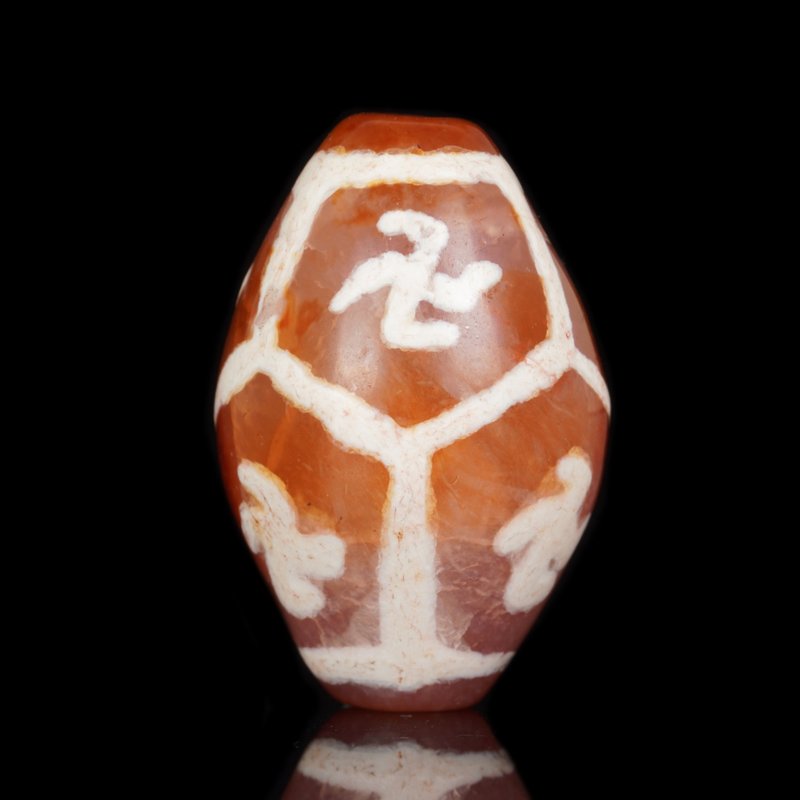 西亞萬字圖騰紅玉髓壽珠 - 其他 - 其他材質 