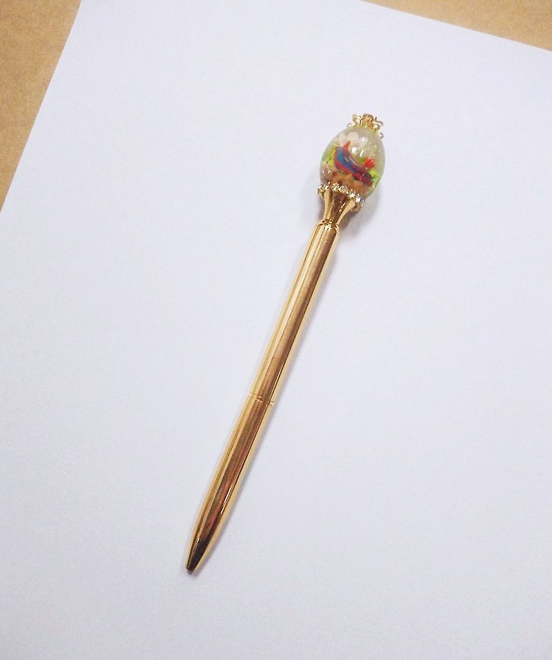 Little Eco Series Sea Slug Pen Pocket Egg Pen Ball Pen Handmade - ปากกา - เรซิน 