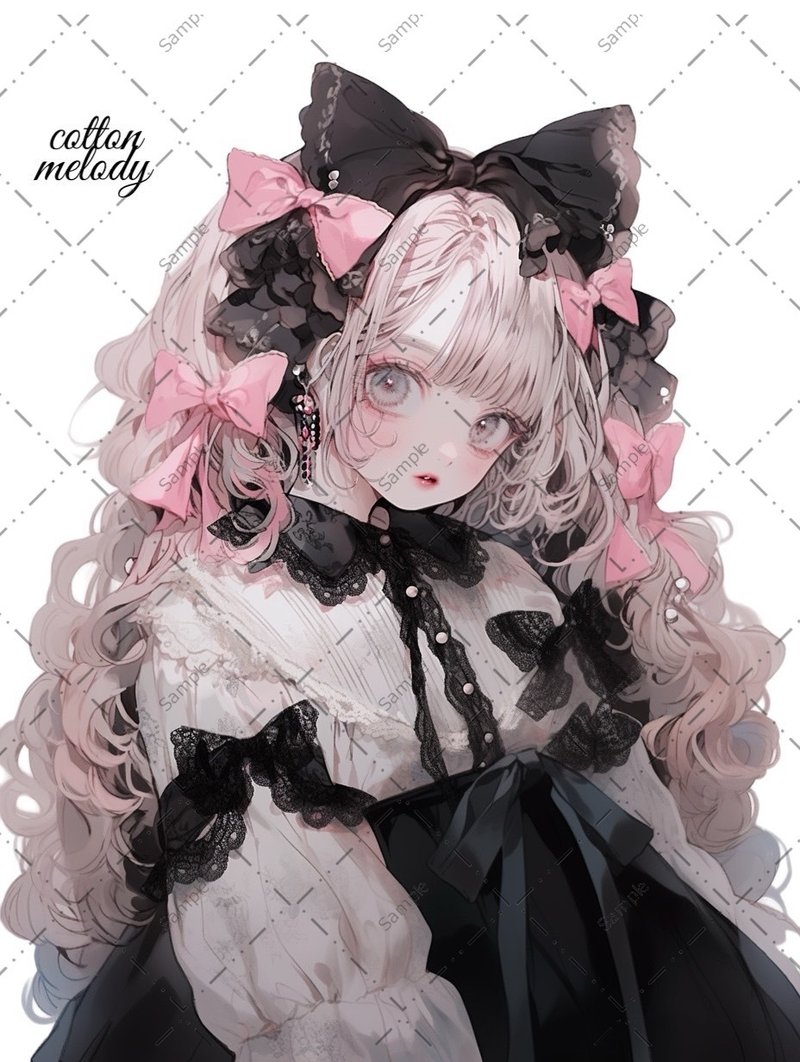 original sticker no.557 人物ステッカー オリジナルステッカー 人物ステッカー 女の子ステッカー オリジナル人物ステッカー - 貼紙 - 紙 