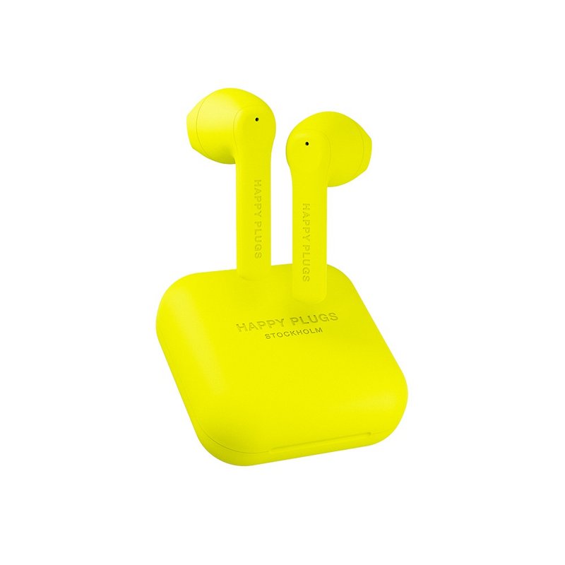 Happy Plugs Air 1 Go 真無線藍牙耳機 - 霓光黃  yellow - 耳機/藍牙耳機 - 塑膠 黃色
