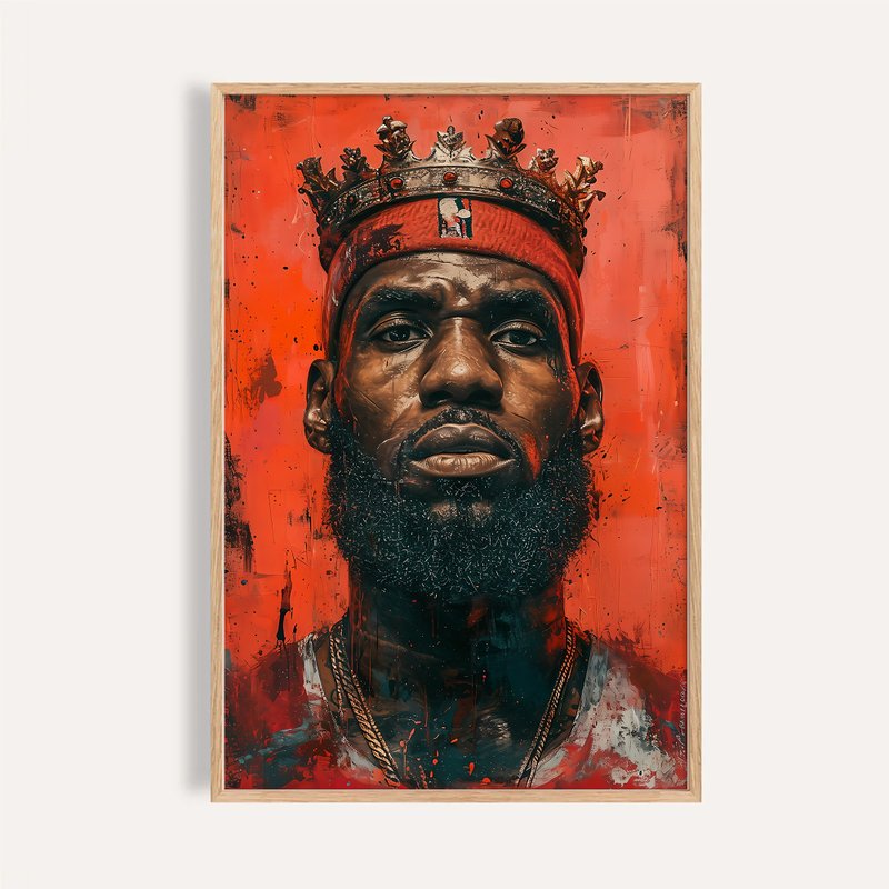 普普潮流 運動掛畫 海報 無框畫 / 籃球小皇帝 Basketball King - 海報/掛畫/掛布 - 紙 