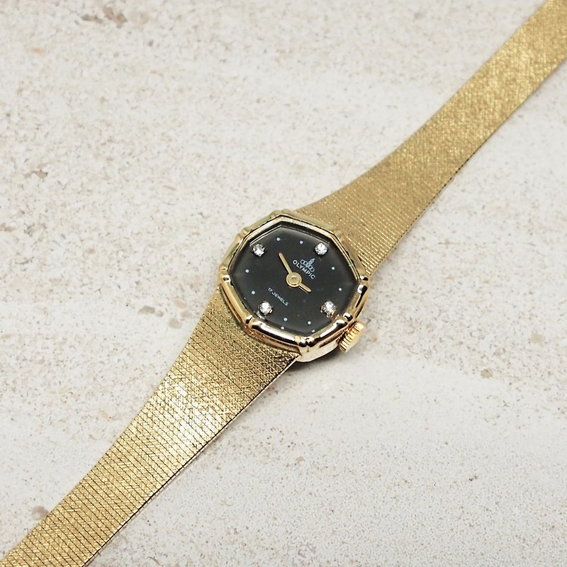 70's OLYMPIC JEWELS Antique Mechanical Watch - นาฬิกาผู้หญิง - โลหะ สีทอง