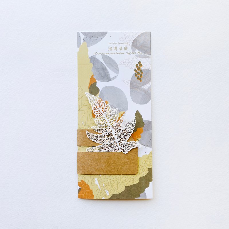 Fern Herbier Papercraft 2.0 - Diplazium esculentum (Retz.) Sw - Bookmarks - Paper White