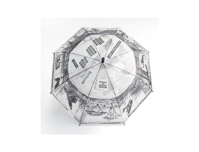 頭與荷重 圓 III 素描 霧透直傘 威廉 肯特里奇 - 雨傘/雨衣 - 塑膠 